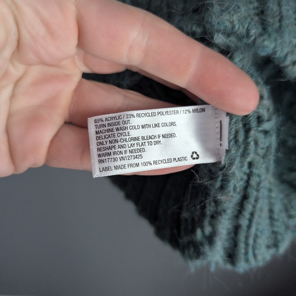 Universal thread deep teal sweater size large wom… - image 3